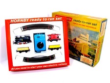 RARE LATE HORNBY DUBLO 2 RAIL 2001 STARTER SET GOODS TRAIN SET NR MINT BOXED