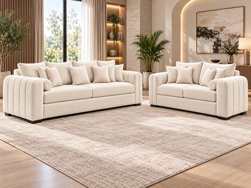Luxury 3 seater linen - 2,,