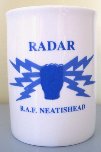 Vintage raf radar mug used - vintage,