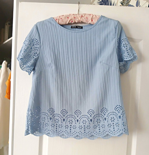 Shein women blue eyelet - women’s,