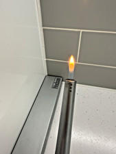 Hadson Conical Candle Lighter | Satin Silver | Modern | Butane Gas | Rare | VGC