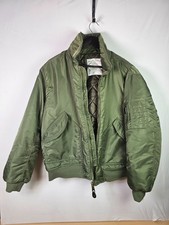 Classic Military Style MA-1 Flight Bomber Jacket-Sage Green-Used