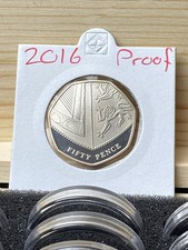 2016 Proof Shield 50p Coin Royal Shield Of Arms Brilliant Uncirculated BUNC BU