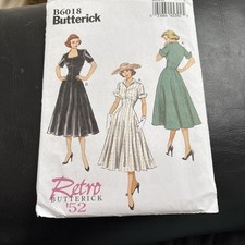 Butterick retro 52 B6018 Pattern size 6-14 M