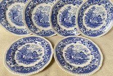 Six ‘Seaforth’ Tea Plates-