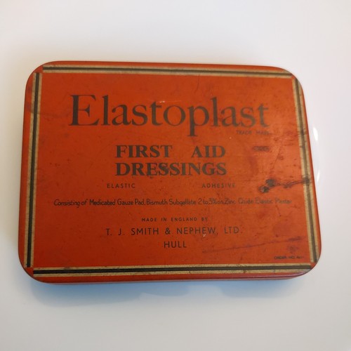 Vintage elastoplast tin - tin, first