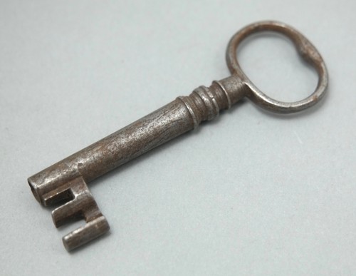 Vintage old skeleton key worn - vintage,