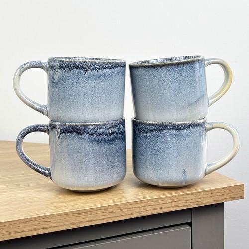 Mug set stoneware blue - stoneware,