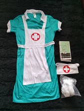 Ladies Scrub Nurse Fancy Dress Costume Nurses Outfit by Smiffys Size Medium