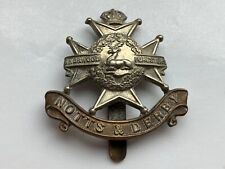 NOTTS & DERBY CAP BADGE