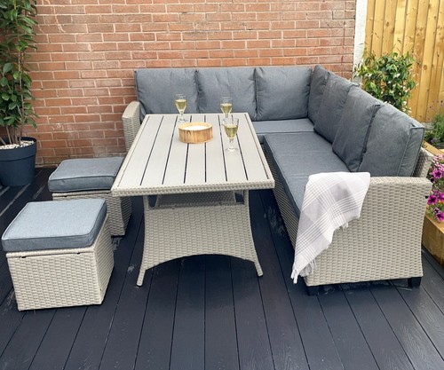 York seater garden rattan - york,