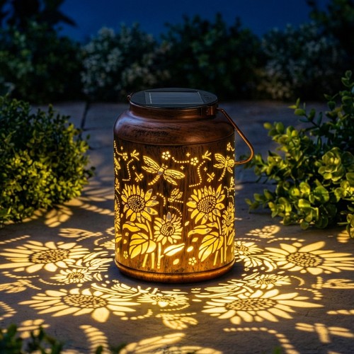 Solar lantern garden ornament - garden,