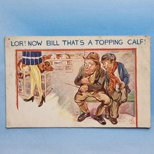 Comic Postcard C1928 Letchy Farmers Yellow Stockings Topping Calf Cattle Pens