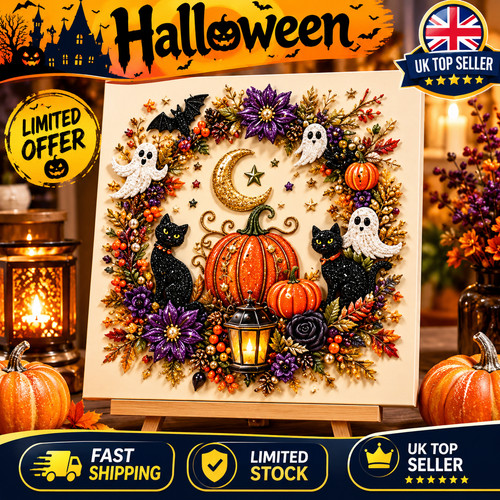 Halloween ghost pearl art - halloween, diy