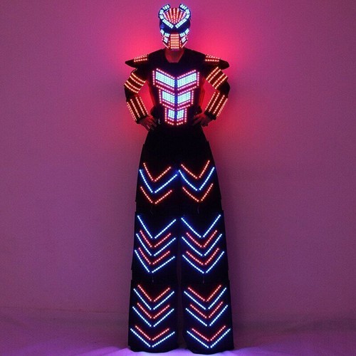 Led robot suit stilt - led, clothing