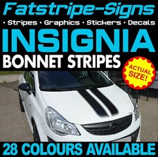 to fit VAUXHALL INSIGNIA BONNET STRIPES GRAPHICS STICKERS DECALS VXR OPEL