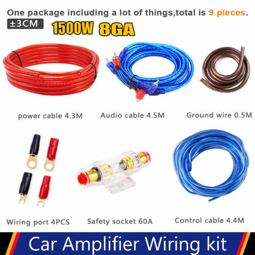 Car amplifier wiring kit - car,