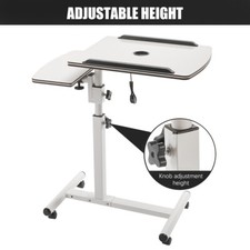 Adjustable Table Desk Portable Small &Large Table TV Dinner Laptop Tray Sofa Bed