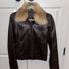 Sisley Brown Leather Jacket