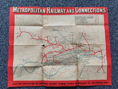 Metropolitan railways map - metropolitan, of