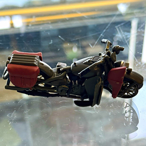 Black red motorcycle - &,