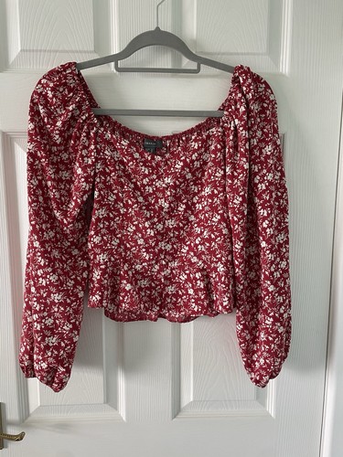 Primark bardot red floral - bardot,