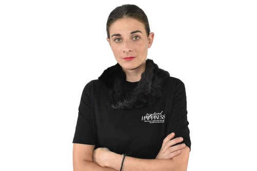 Mink fur neckwarmer - mink,
