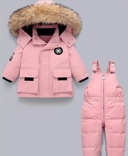 Girl Kid Thicken Winter Ski Suit Set