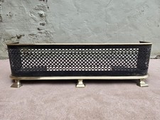 Antique Brass & Metal Decorative Fire Fender/Guard Original Condition