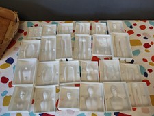 Vintage Wilton People Mould Molds Full Set Adults Kids Sugar Baking 1977 x 24 Pc