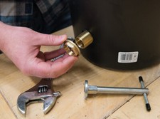 Water tank connector fitting - water,