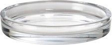 5 Pack 11cm Glass Round Candle Holder Plates Cup Mat Plate Pillar Tealights