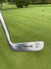 Vintage Spalding P-model Blade Putter. RH 35" Steel Shaft. Leather Grip.