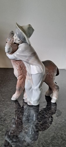 Lladro boy and donkey - , figurine