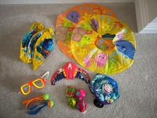 15 x Pool Inflatable Bundle Tyre Lilo Toddler Ring Beach Ball Goggles Sinker