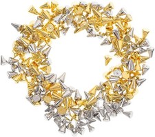 minkissy 200pcs Metal Nail Studs Charm Punk Cone Spike Mini Nail Rivets Nail Ge