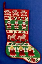Vintage woollen hand - vintage, worked