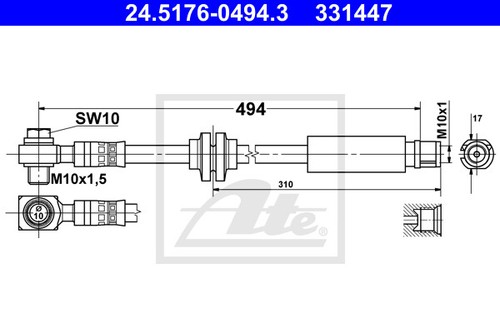 New brake hose - hose, chevrolet