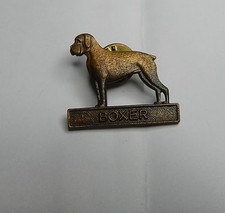 vintage 1980's Boxer Dog Badge