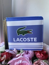 Lacoste White & Blue Wallet 80’s Football Casual Style Wallet