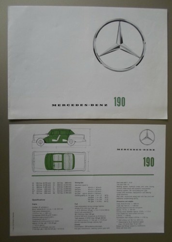 Mercedes benz 190 saloon - mercedes, orig
