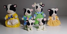 Sylvanian Families Friesian Cow Family & Twin Babies