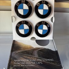BMW Floating Spinning Self Leveling Wheel Center Caps 68MM x 4