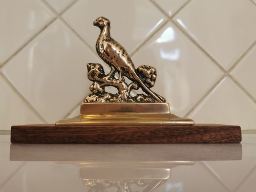 Grouse bird solid - /, brass