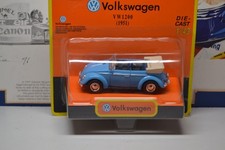 NEWRAY - 1951 VW 1200 BEETLE  CABRIOLET - BLUE  - 1/43 SCALE MODEL CAR / TOY