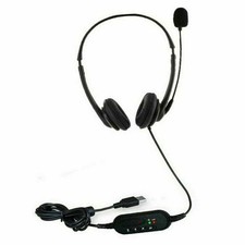USB Wired Headset Headphones