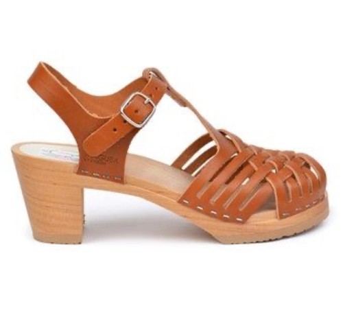 Swedish leather clogs sandals - swedish,