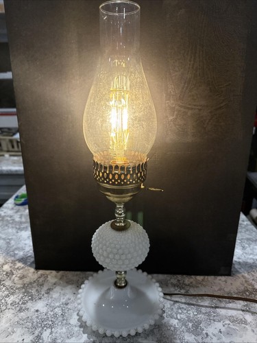 Hobnail milk glass electric - milk,