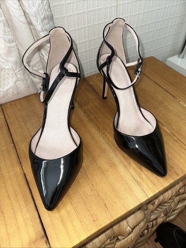 Faith black patent - patent, ankle