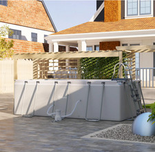Above ground swimming pool - above,